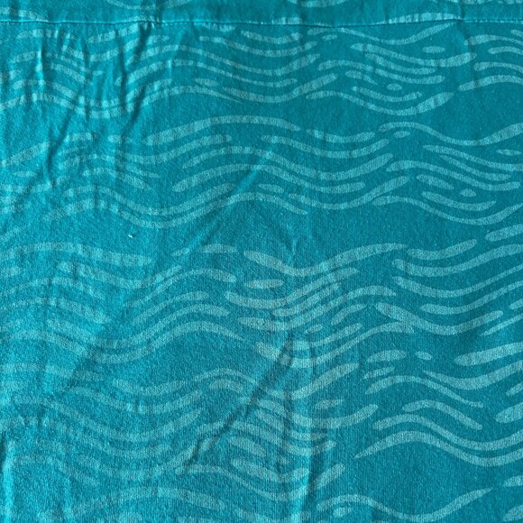 Fresh Produce Size XL Light Blue/Aqua Cotton T-Shirt Dress - Picture 3 of 4